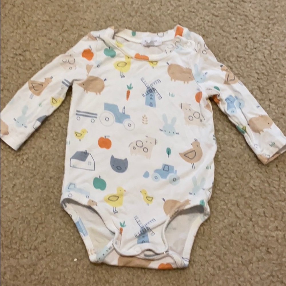 Angel Dear farm animal onsie 3-6 month
